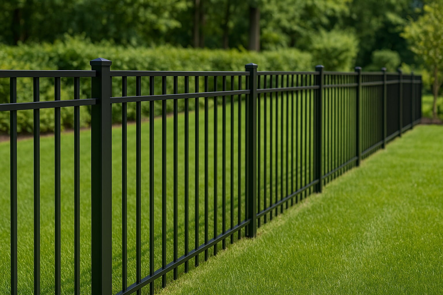 Black Aluminum Fence